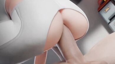 Mercy Overwatch Sloppy Blowjob & Missionary Fuck Deepthroat Creampie 3D Animation