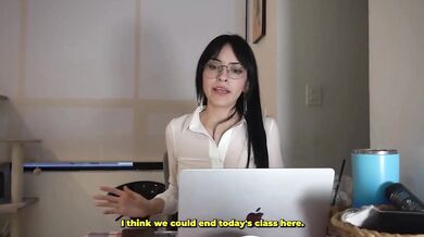 My chemistry teacher fucks me raw in class big dick over big ass POV
