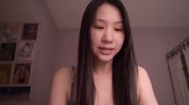 Seductive Asian cutie teases herself raw in ethical solo ASMR ecstasy