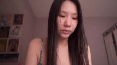 Seductive Asian cutie teases herself raw in ethical solo ASMR ecstasy