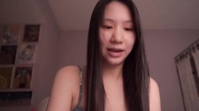 Seductive Asian cutie teases herself raw in ethical solo ASMR ecstasy