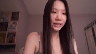 Seductive Asian cutie teases herself raw in ethical solo ASMR ecstasy