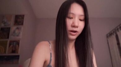Seductive Asian cutie teases herself raw in ethical solo ASMR ecstasy