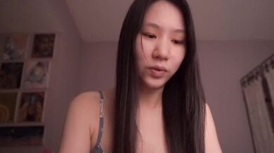 Seductive Asian cutie teases herself raw in ethical solo ASMR ecstasy