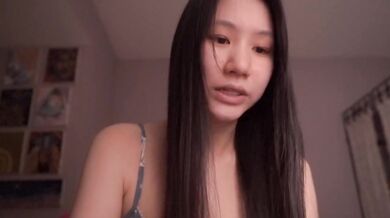 Seductive Asian cutie teases herself raw in ethical solo ASMR ecstasy