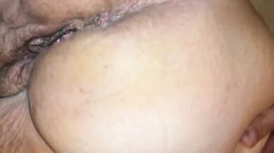 BBW ass gets destroyed gushing anal fuck raw close up