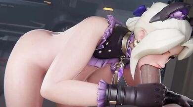 Mercy Neko Gets Her Tight Kitty Used By Big 3D Dick in Overwatch Cosplay