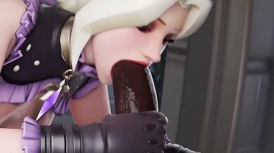 Mercy Kitty Gets Her Tight Pussy Fucked Raw by BBC in Overwatch 3D