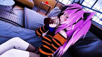 Lick the ice cream off me VRChat catgirl hentai leak