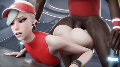 Mercy Overwatch Tennis Bet Overload Tight Pussy vs BBC 3D Animation
