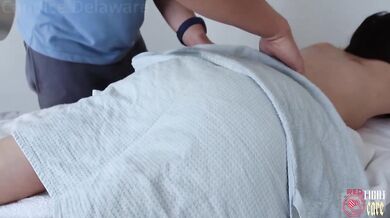 Simple massage turns into creampie with perfect body girl