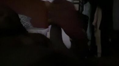 In-Laws Bed BBC goon challenge stroking my big black cock till it gushes