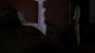 In-Laws Bed BBC goon challenge stroking my big black cock till it gushes