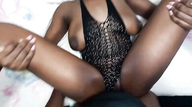 Big Breasts Babe Pussy Stretched with Big Black Cock