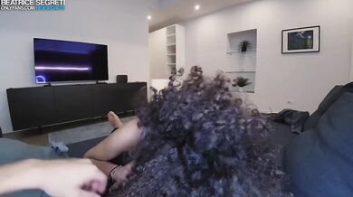 Virtual Papi’s thick cock owns me in my first blind date gagging climax