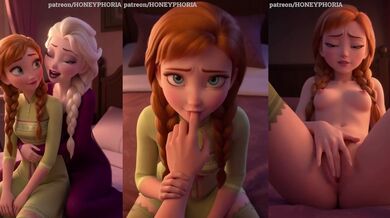 Anna from Frozen Thigh Highs gets thick and deep throat stuffed raw and squirming