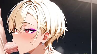 Blonde POV Sloppy Blowjob Deepthroat Creampie Tears