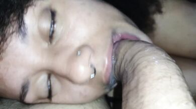 Extreme POV latina blowjob deep throat gagging wet sloppy