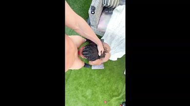 POV blowjob deep throat her big ass backshots choke gagging