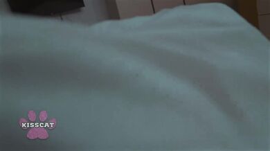 Step bro shares bed with step sis spoon sex creampie mess