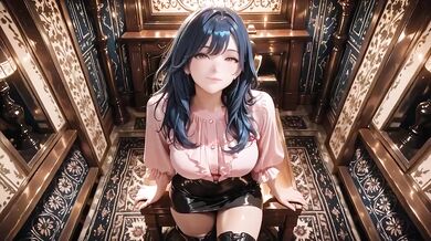 Blue-Haired Goddess Gets Destroyed By Thick Creampie Loads in Her Wet Mini Skirt