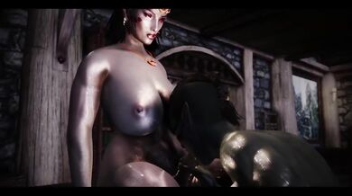 Osimer aren't so tough Part 1 Skyrim futa blowjob sloppy domination