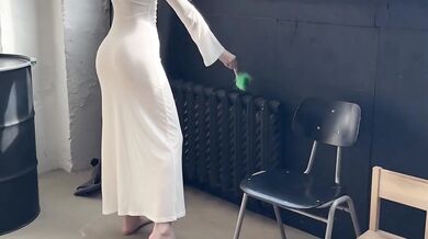 Cleaning goddess teasing you big ass worship juicy transparent dress