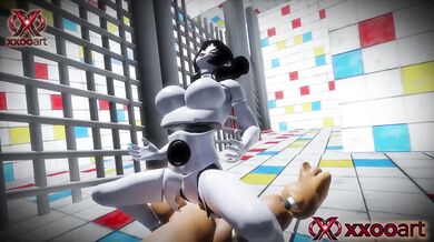 Circus woman with big tits sex from FNAF uncovered raw hentai