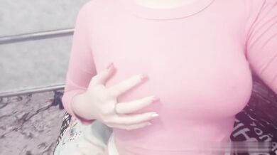 Naughty cheerleader destroys her big ass and tits with you while choking on a cock