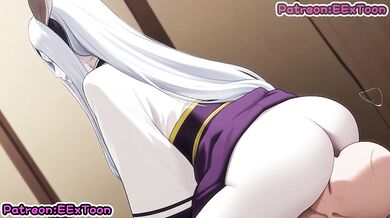 Kaguya Otsutsuki big tits blow job rough cumshot hentai