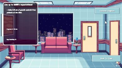 Hentai game destroys big boobs slut gagging on pixel cock
