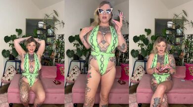 Smoking hot tattooed blonde MILF with huge natural tits wants your cock right now