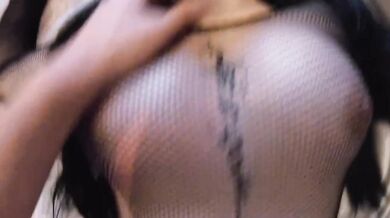 Fucked a huge goth ass POV hard creampie