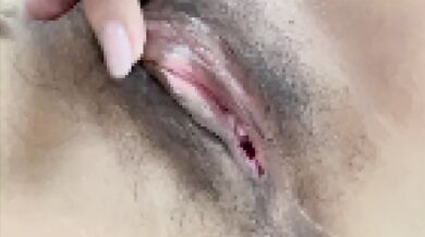 Bristly fingers got her dripping college slut shaking