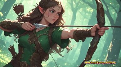 Elven Bliss deep in the forest outdoors