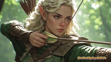 Elven Bliss deep in the forest outdoors