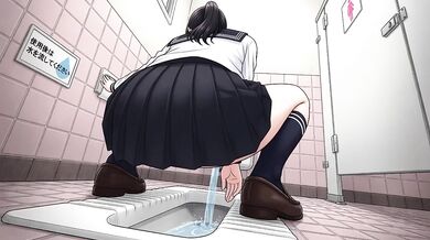 Office Lady Takes A Golden Shower In Her Sailor Uniform