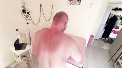 Desperate tenant lets landlord ruin tight jeans holes for rent