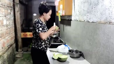 Melon crushed under hard rough sex big dick big tits solo female