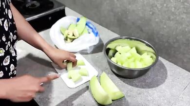 Melon crushed under hard rough sex big dick big tits solo female