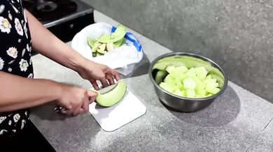 Melon crushed under hard rough sex big dick big tits solo female