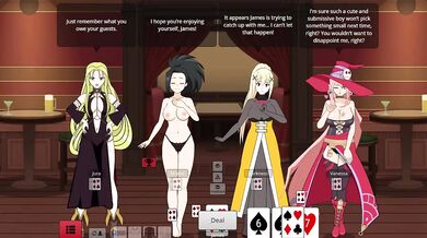 Strip poker game wrecks her willpower hard