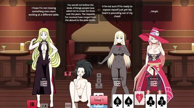 Strip poker game wrecks her willpower hard