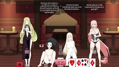 Strip poker game wrecks her willpower hard