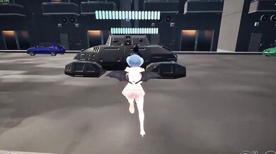 Giantess game crushes player into cum-drenched hell