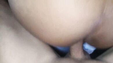 My 13 cm cock makes skinny Latina slut choke gagging on all fours