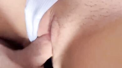 Hot teen stepsister perfect pussy close up 18yo gushing destroyed