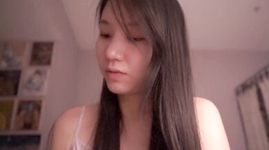 Cute Asian girl feeds hungry men ASMR solo session