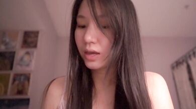 Cute Asian girl feeds hungry men ASMR solo session