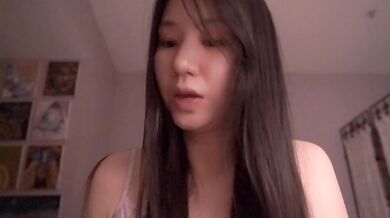 Cute Asian girl feeds hungry men ASMR solo session